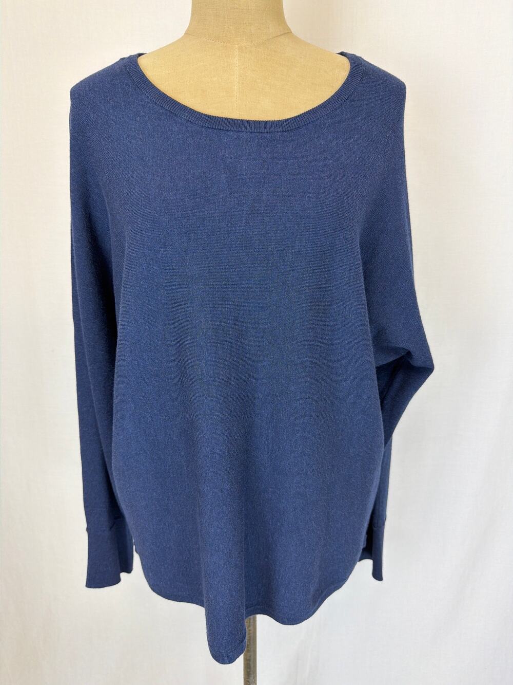 NWT Soya Concept Blue Viscose/Nylon Sweater XXLarge #0445